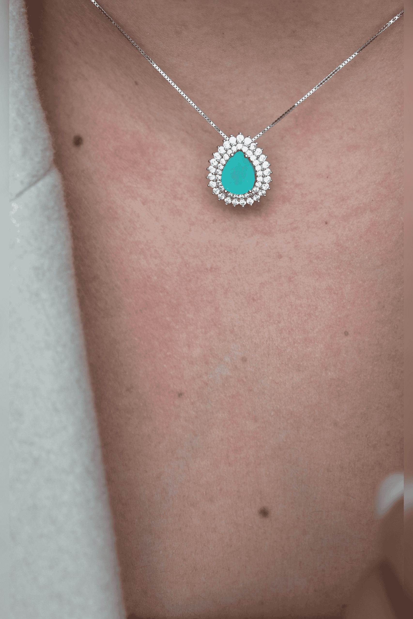 Ocean Teardrop Turquoise Necklace - Iane Jewelry