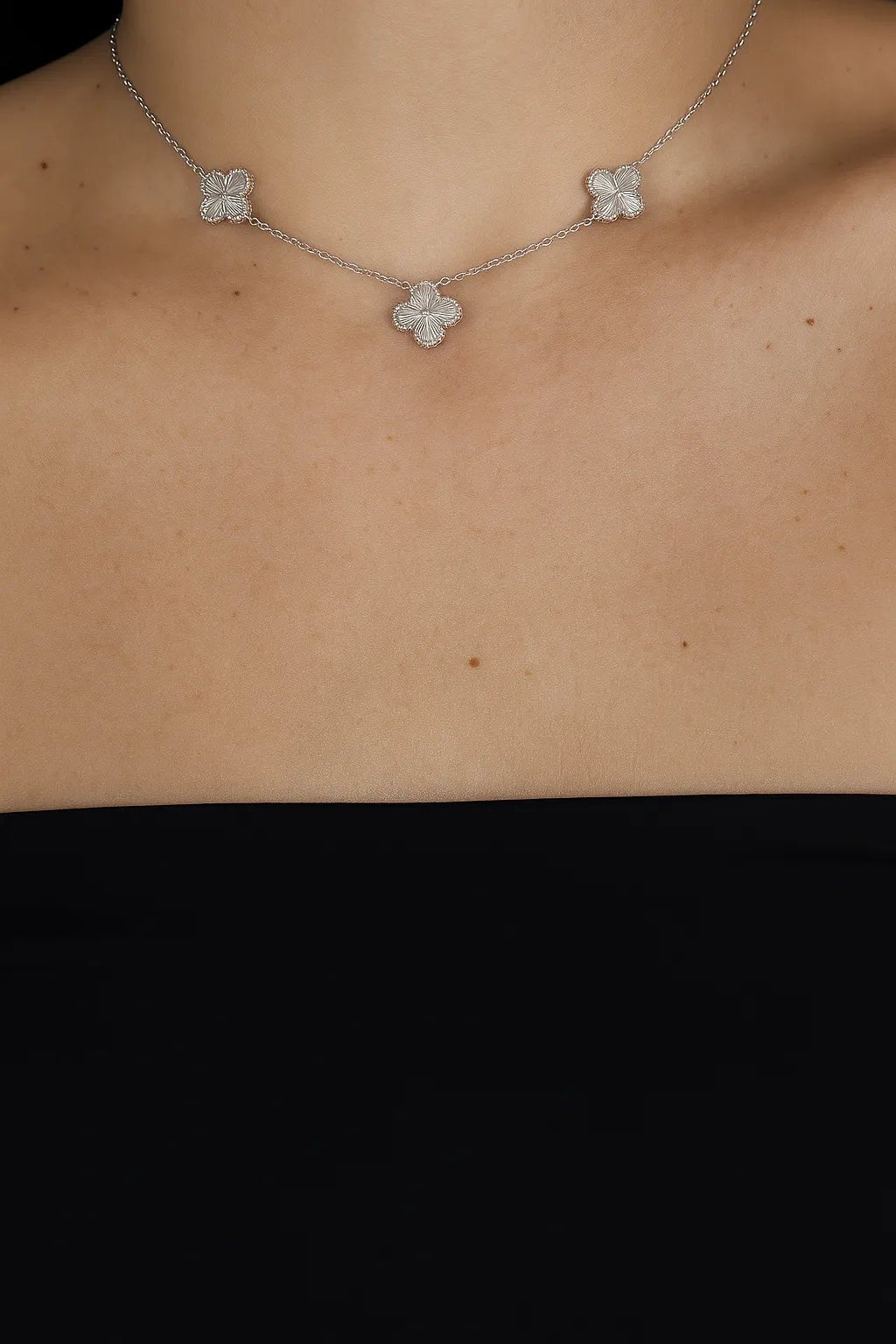 Triple Four - Leaf Clover Necklace - Iane Jewelry