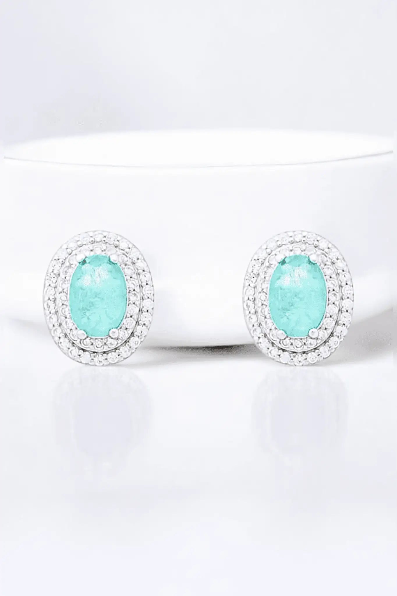 Turquoise Dream Oval Earrings - Iane Jewelry