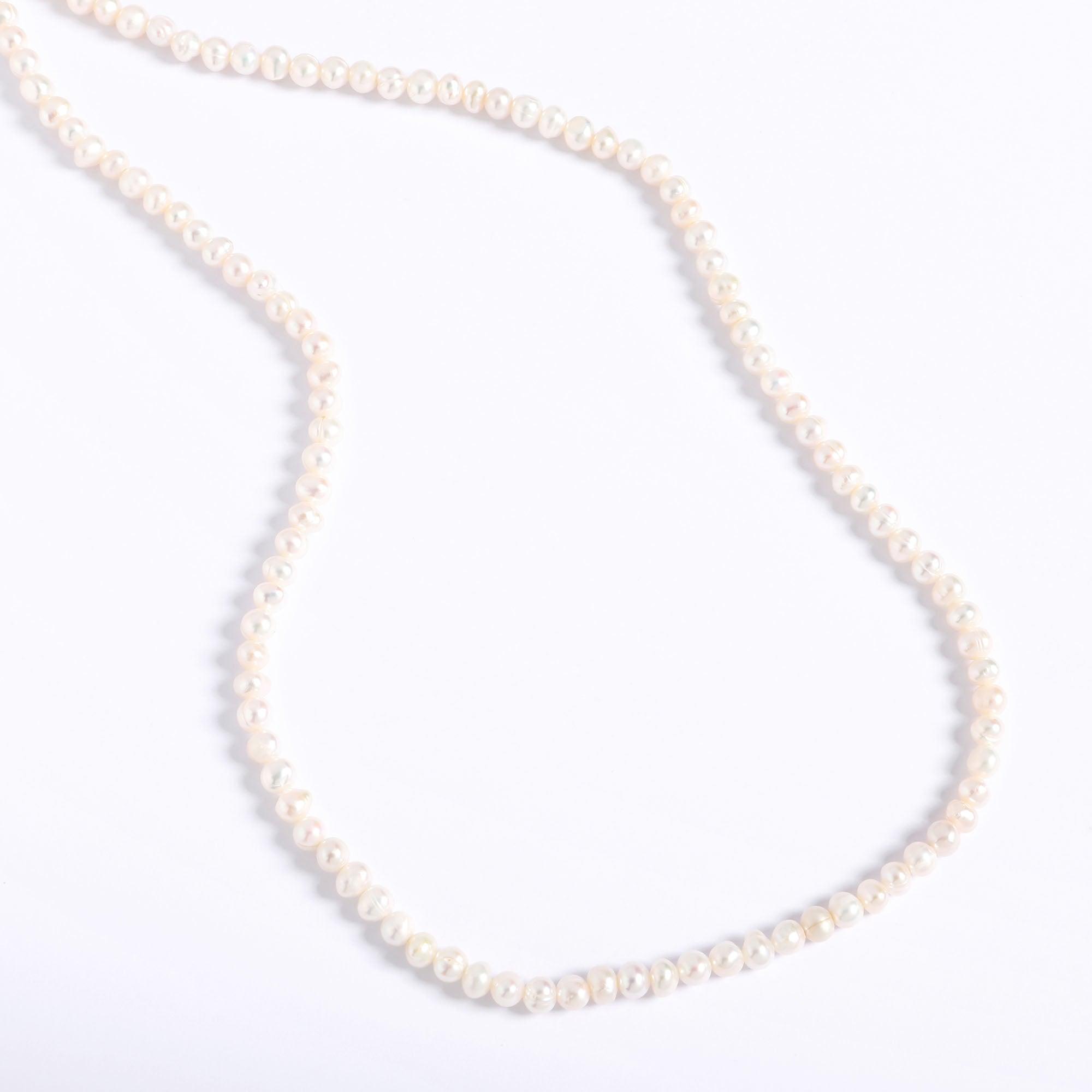 Pearl Necklace Beautiful Silver - Iane Jewelry