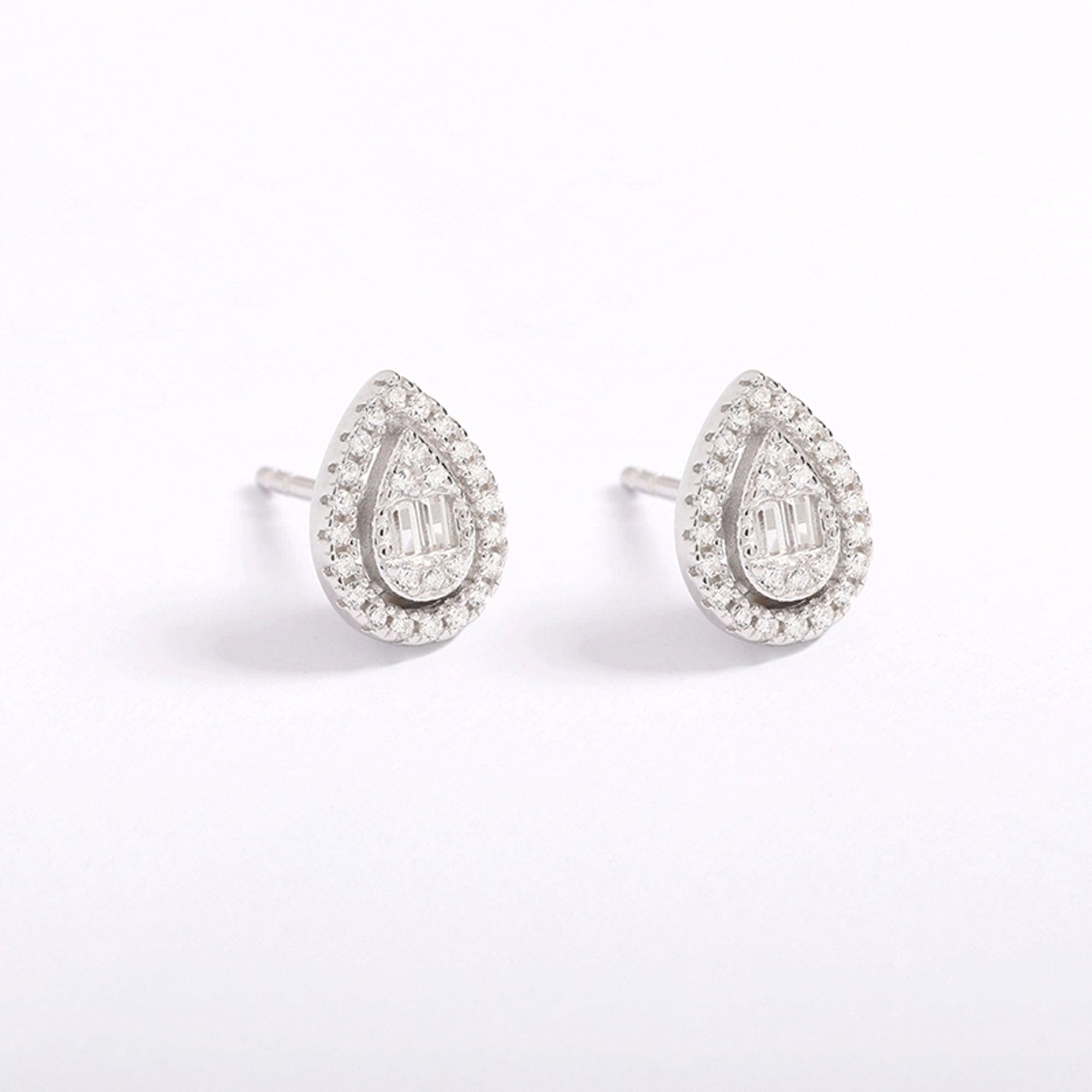 Pear Cubic Zirconia Earrings